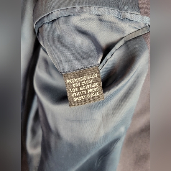 Jos A Bank Blazer Mens 40L Wool Navy Blue Suit Jacket Sport Coat‎ - Picture 13 of 16